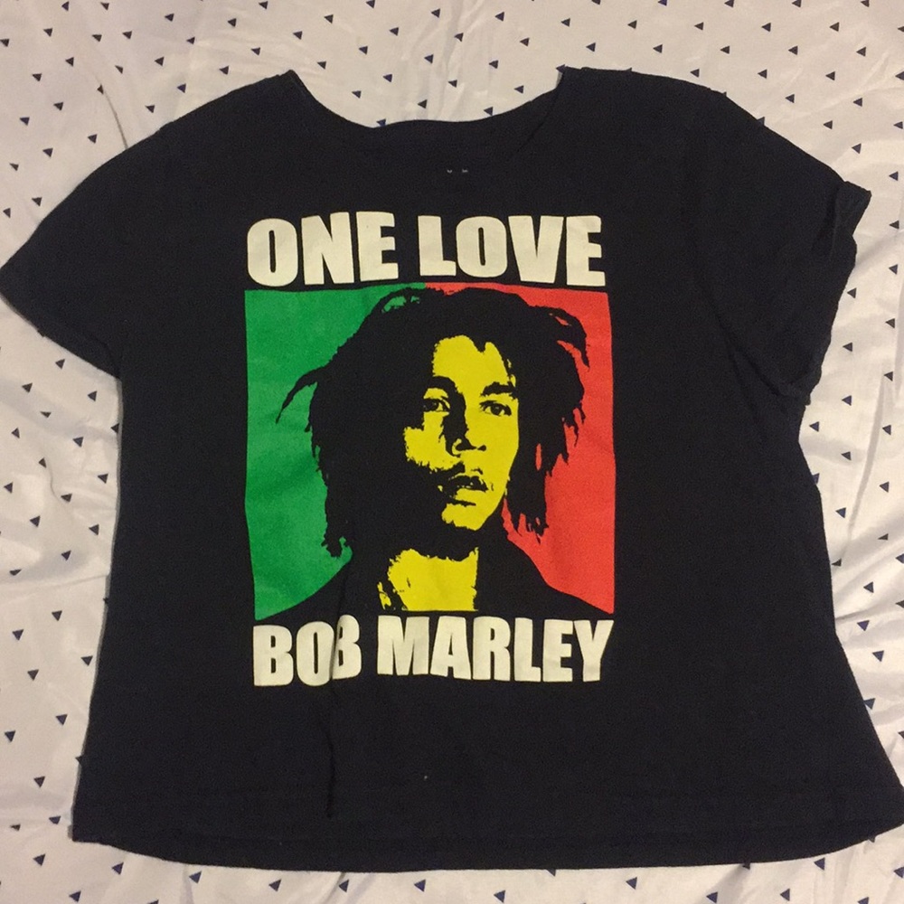 Bob Marley cropped shirt!